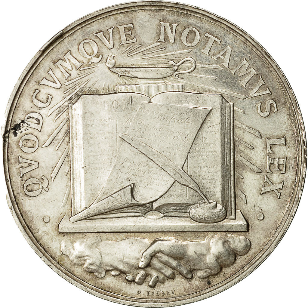 France, Jeton, Chambre des Notaires d'Arras, Tasset, AU(55-58), Silver
