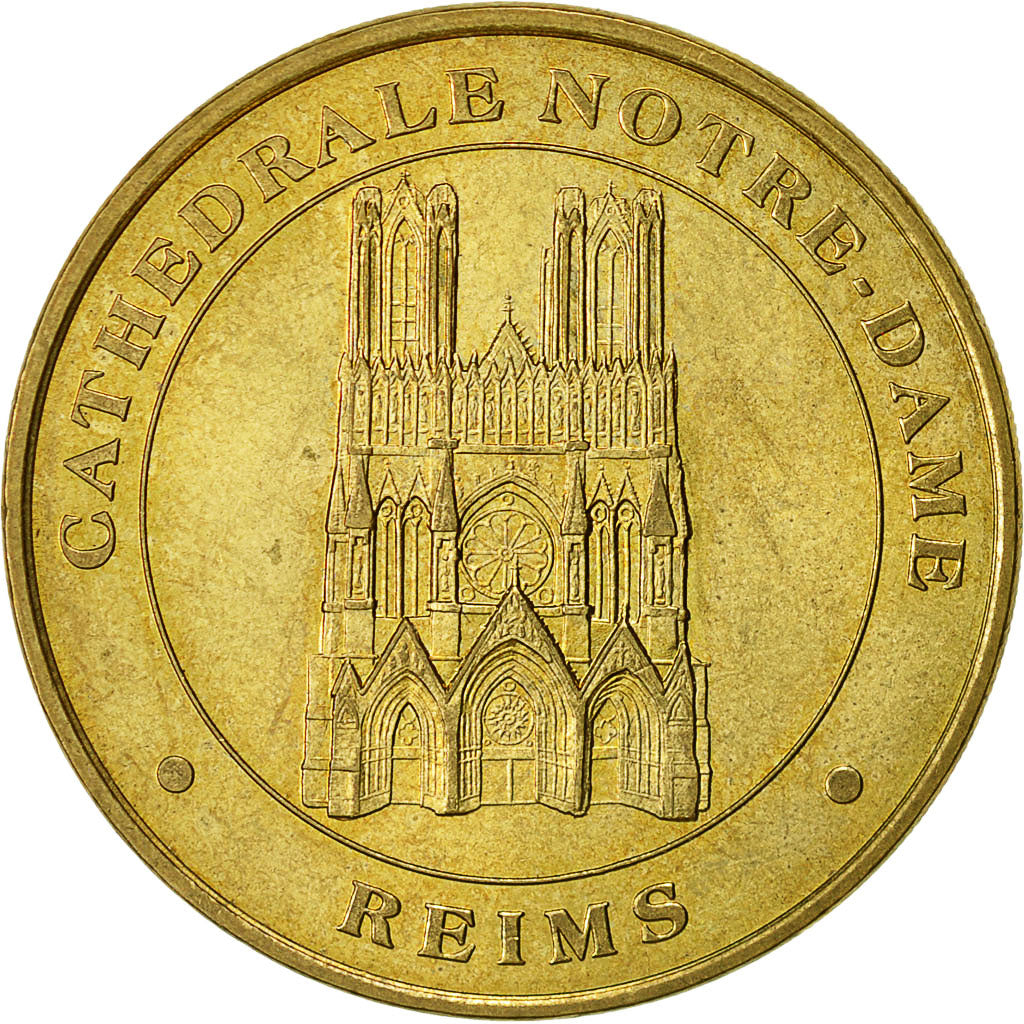 France, Jeton, Jeton Touristique, Cathédrale Notre Dame de Reims, MDP, SUP+