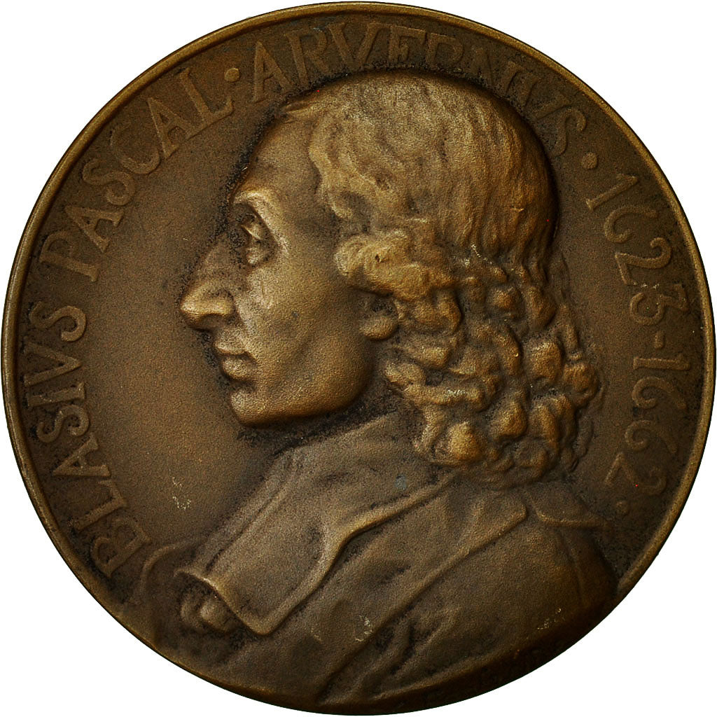 France, Medal, Blaise Pascal, Clermont-Ferrant, AU(55-58), Bronze