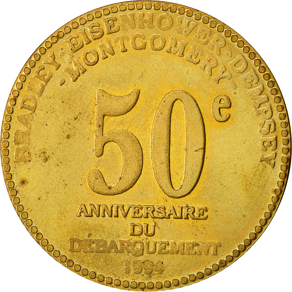 France, Medal, Opération Overlord, 50ème Anniversaire du Débarquement, 1994