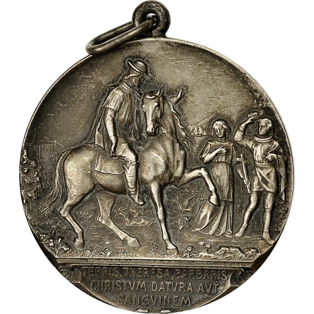 Italia, medaglia, Canonisation de Thérésa de Jésus, 1922, SPL-, Argento