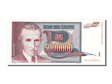 Biljet, Joegoslaviëe, 5,000,000 Dinara, 1993, NIEUW