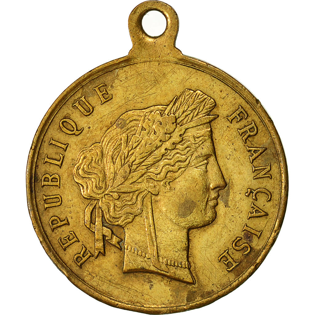 Francja, Medal, Concours de Musique de Lille, 1883, AU(50-53), Miedź