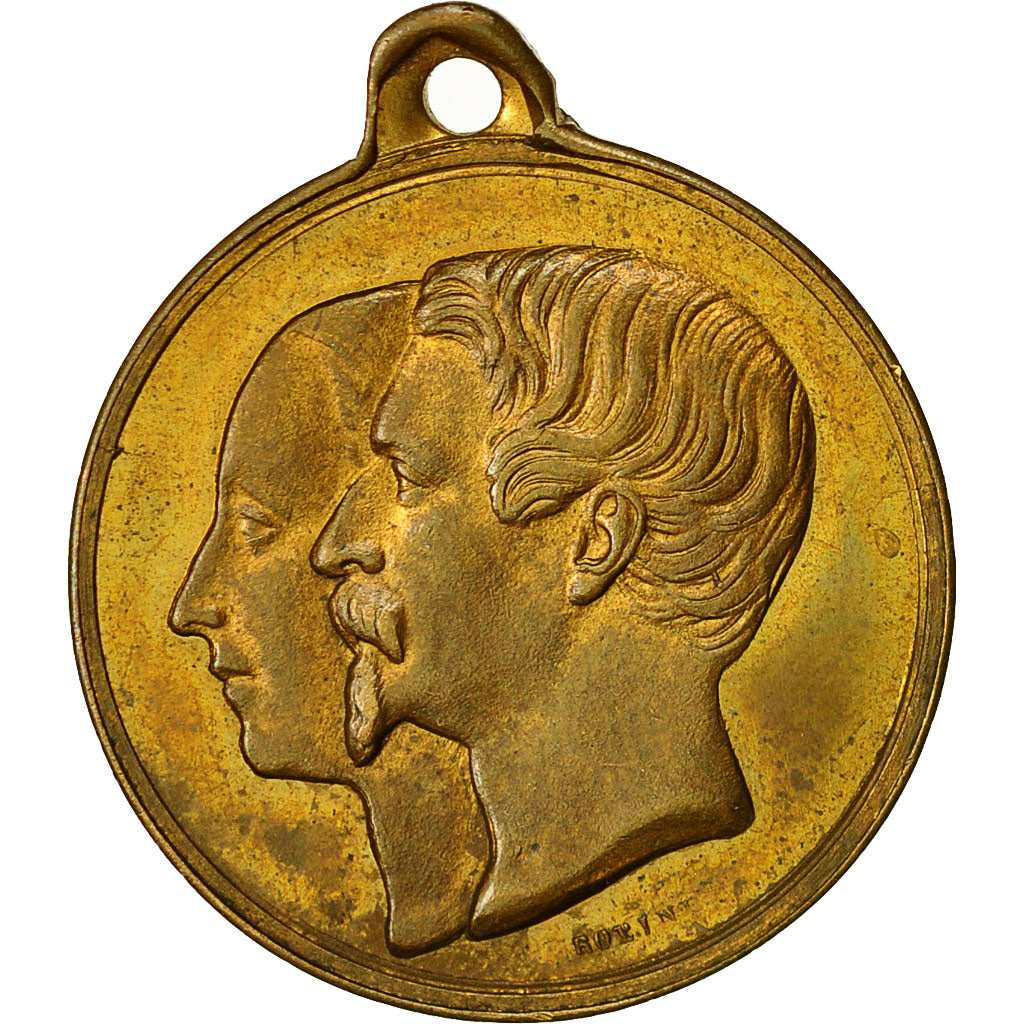 Frankrijk, Medaille, Napoléon III, Sauveur de la France, Lille, 1853, Robineau