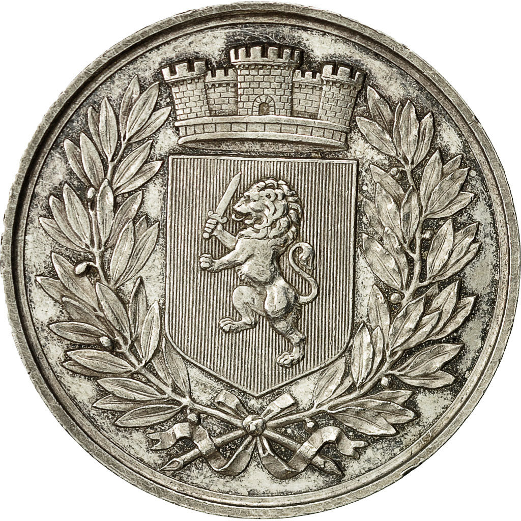 France, Médaille, Agents de Change de Lyon, Barre, SUP, Argent