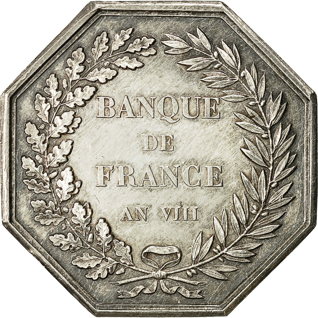 Frankrijk, Token, Banque de France, An VIII, Dumarest, PR, Zilver