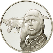 France, Medal, Aviation, Charles Lindbergh,1927, MS(64), Silver