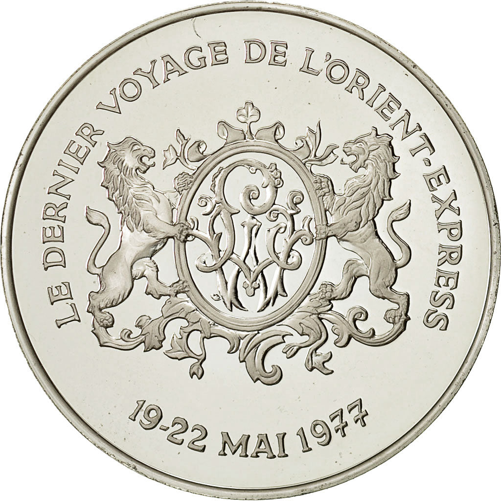 France, Medal, Le Dernier Voyage de l'Orient Express, MS(65-70), Silver