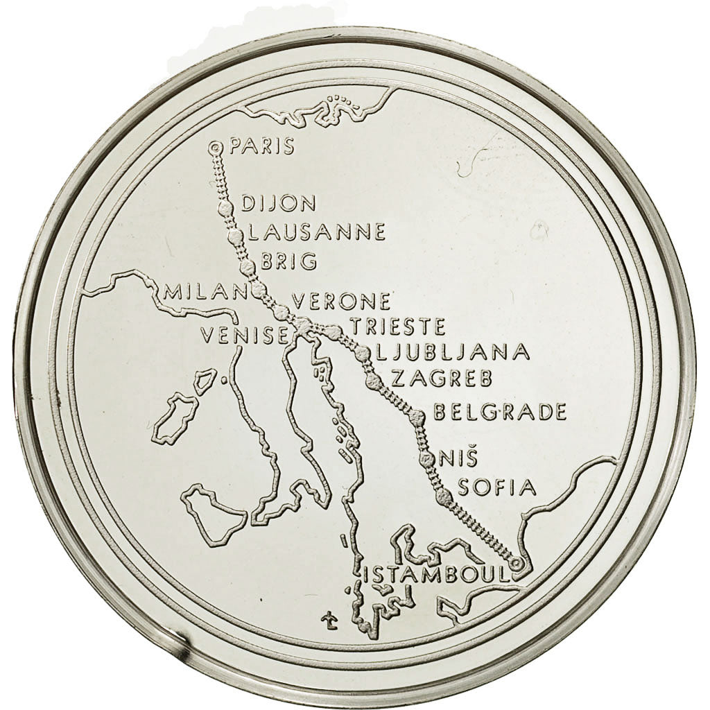 France, Medal, Le Dernier Voyage de l'Orient Express, MS(65-70), Silver