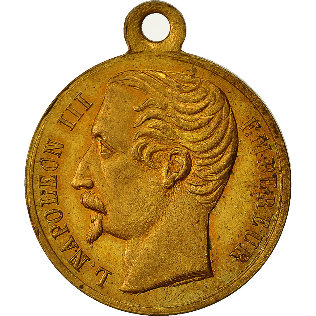 France, Médaille, Louis Napoléon Bonaparte Empereur, 1852, SUP, Cuivre