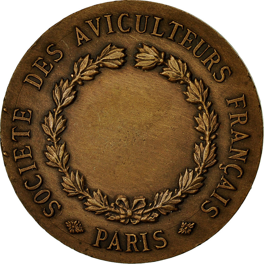 France, Medal, Société des Aviculteurs Français, Paris, AU(55-58), Bronze