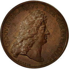 France, Médaille, Louis XIV, Paix de Nimègue, 1678, Breton, TTB+, Cuivre