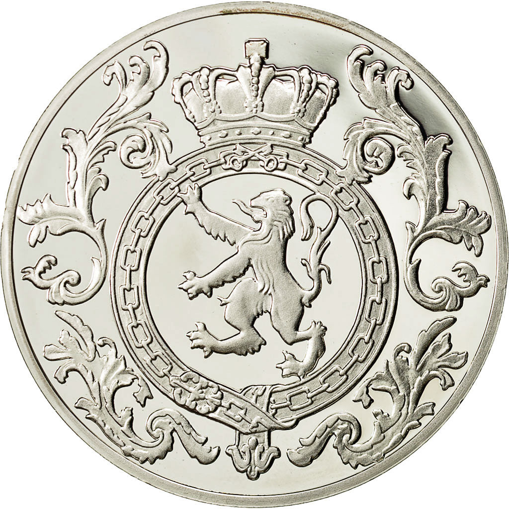 Bélgica, medalla, Baudouin, Roi des Belges, FDC, Plata
