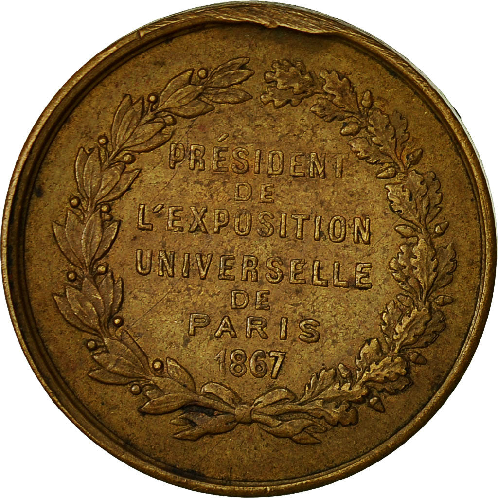 France, Medal, Napoléon, Prince Impérial, Exposition Universelle de Paris