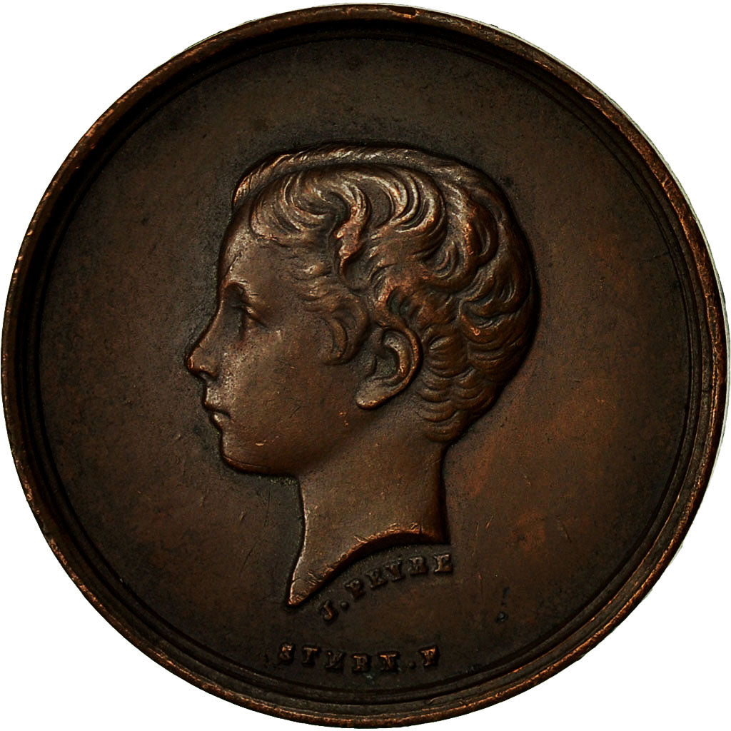 France, Medal, Napoléon IV, Société du Prince  Impérial, 1862, Peyre