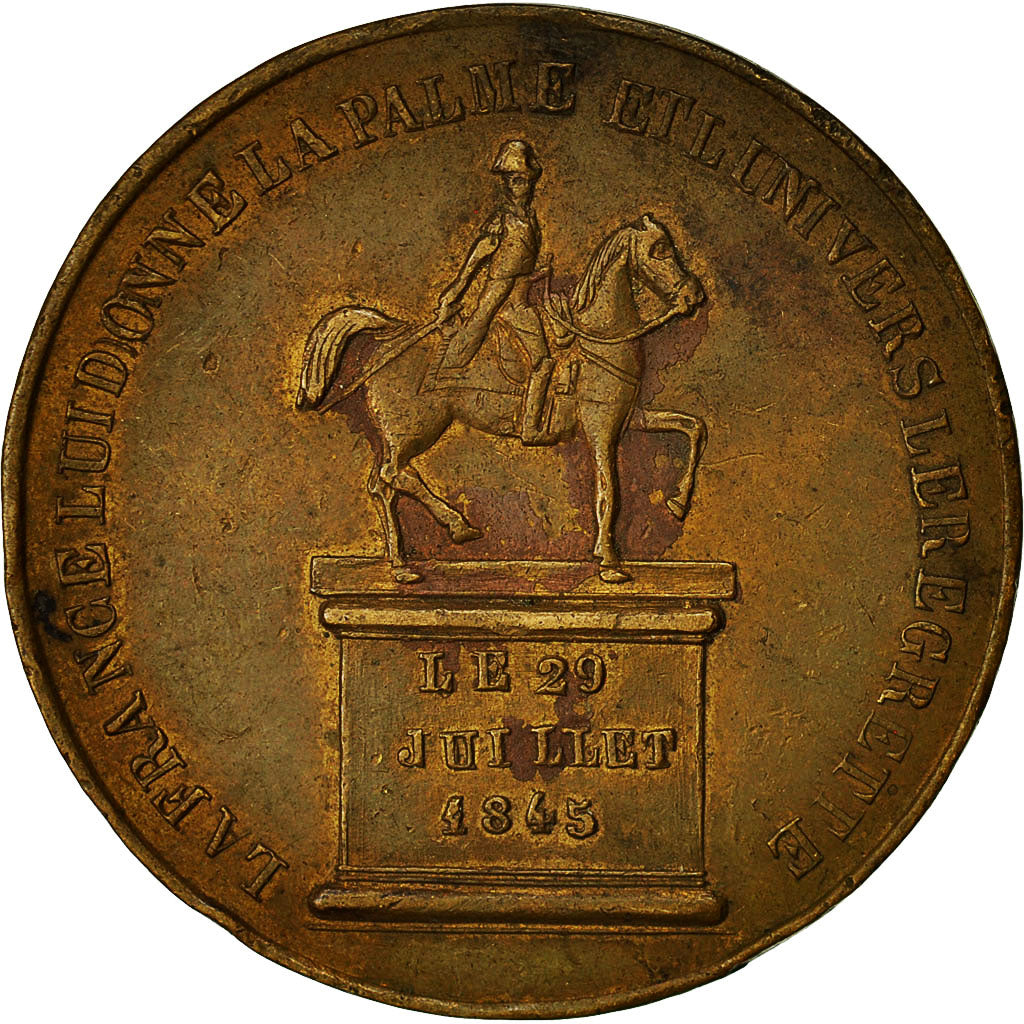 France, Médaille, Mort de Ferdinand Philippe, Duc d'Orléans, 1842, TTB, Cuivre