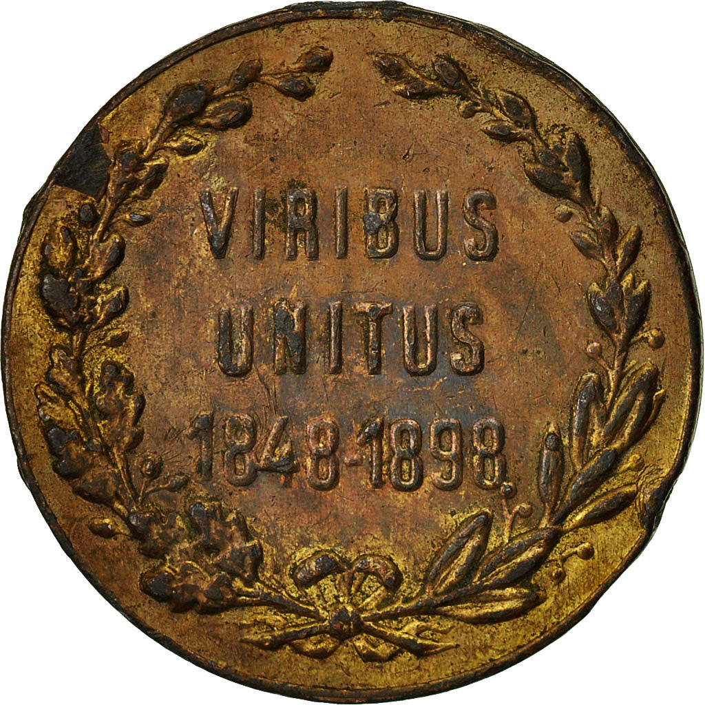Austria, Medal, François-Joseph, 1848-1898, EF(40-45), Copper