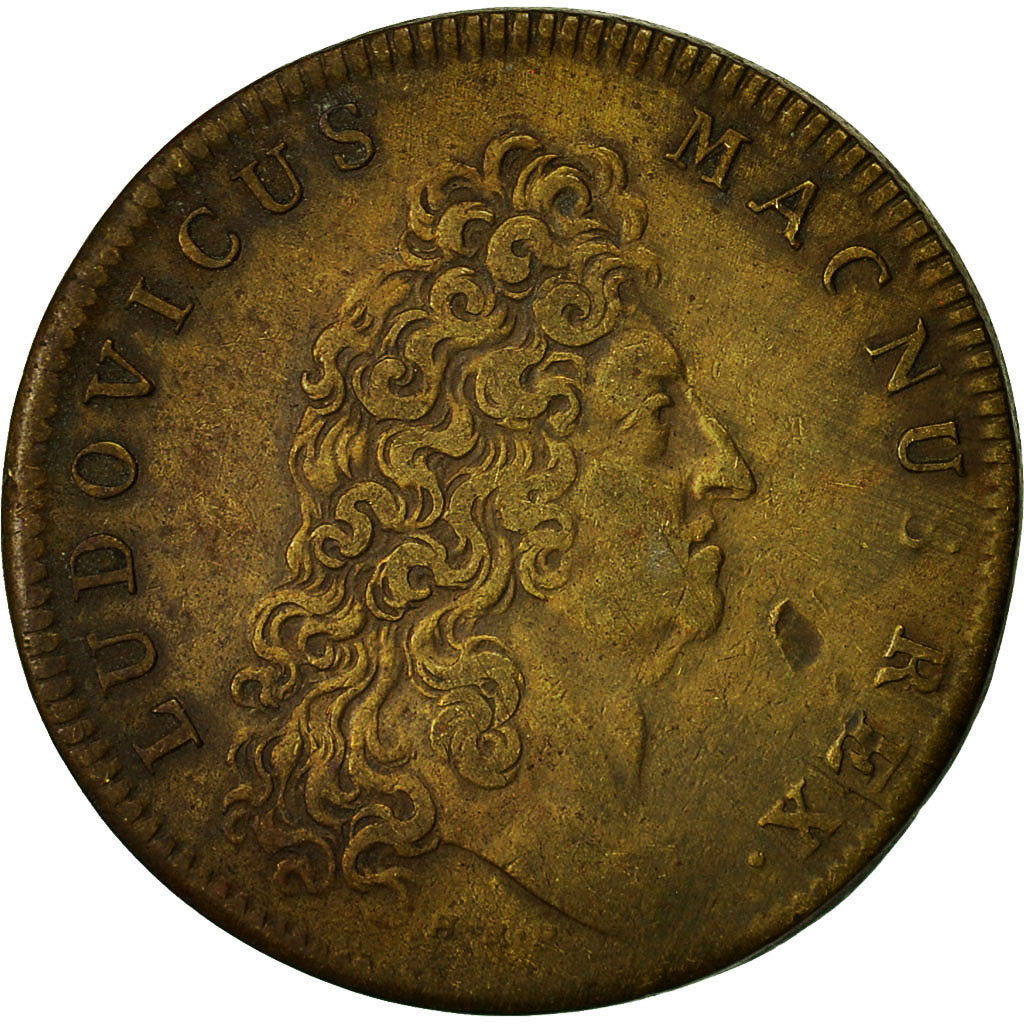 France, Token, Louis XIV, Comptabilité des Bâtiments du Roi, VF(30-35), Brass