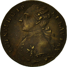 France, Token, Louis XVI, Felicitas publicas, EF(40-45), Brass, Feuardent:13408