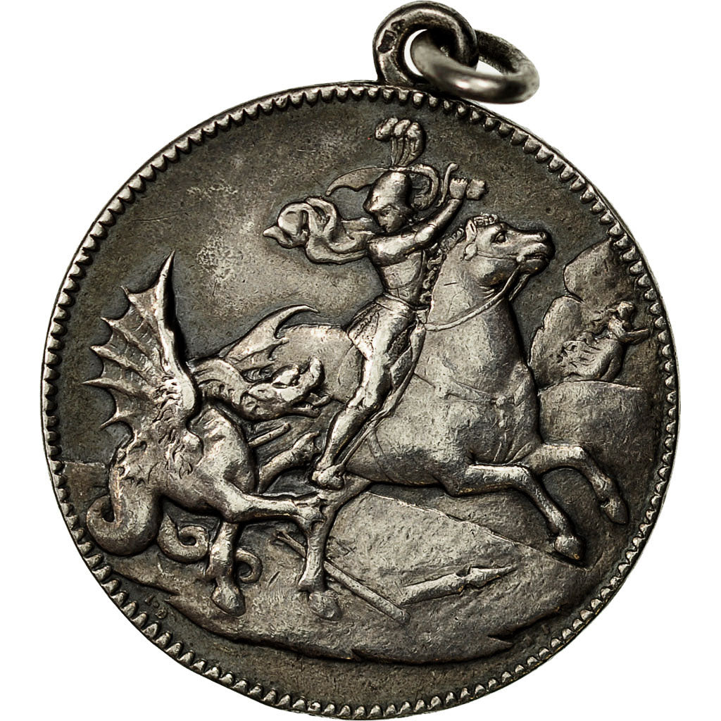 Frankreich, Medaille, Religion, Saint Georges, Saint Patron de la Chevalerie