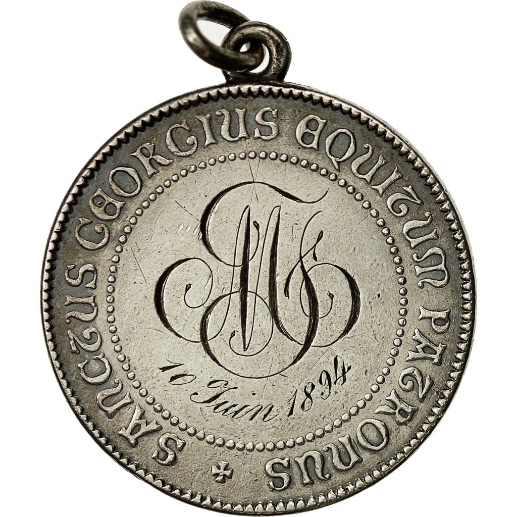 Frankreich, Medaille, Religion, Saint Georges, Saint Patron de la Chevalerie