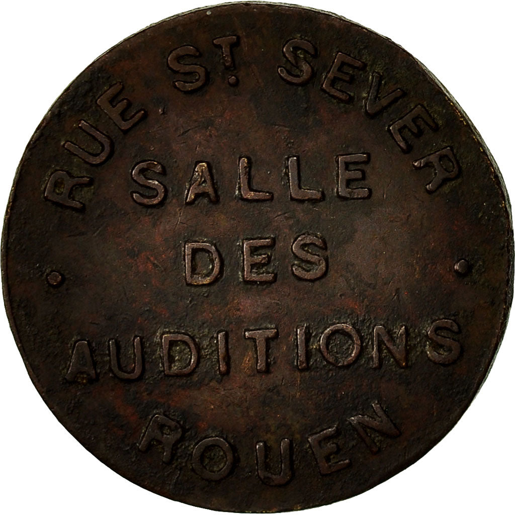 Francja, Token, Salle des Auditions, Rouen, AU(50-53), Miedź