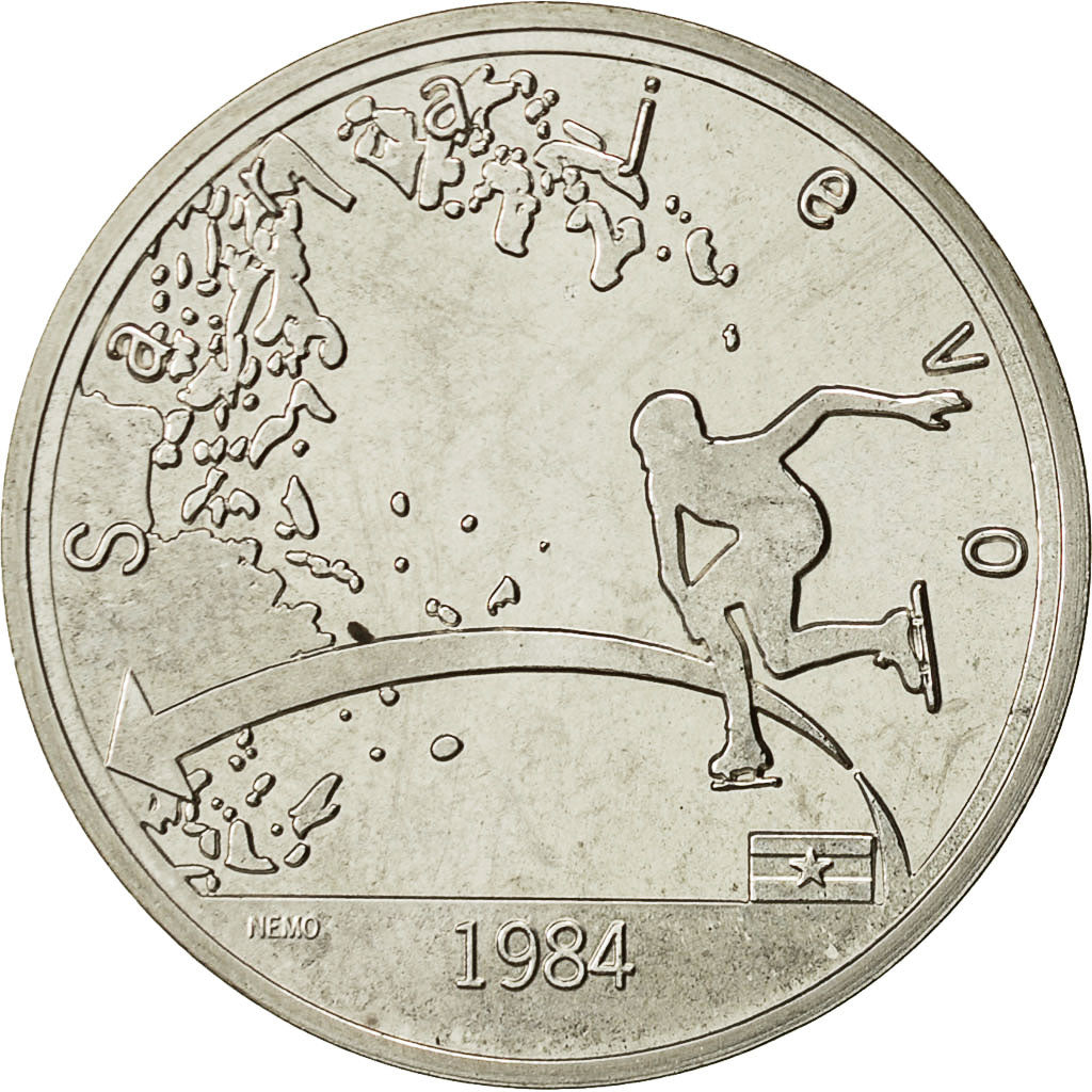 France, Medal, Jeux Olympiques d'Albertville, Sarajevo, 1992, MS(64), Silver