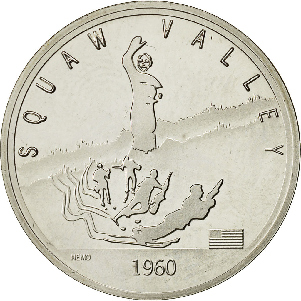 Frankreich, Medaille, Jeux Olympiques d'Albertville, Squaw Valley, 1992, UNZ+