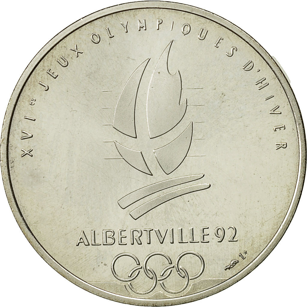 France, Médaille, Jeux Olympiques d'Albertville, Oslo, 1992, SPL+, Argent