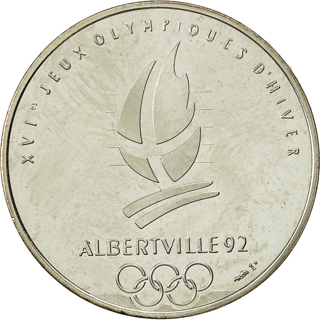 France, Médaille, Jeux Olympiques d'Albertville, Calgary, 1992, SPL+, Argent