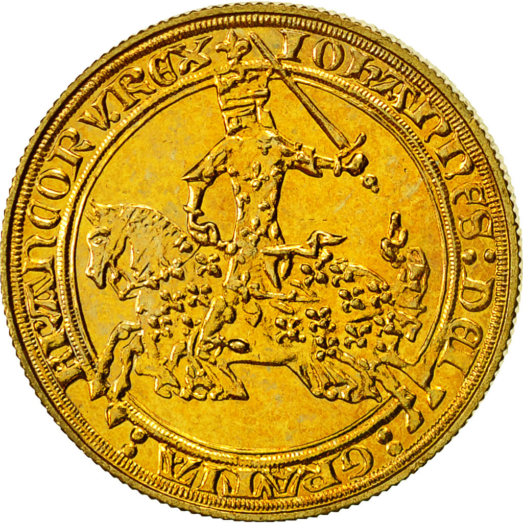 France, Medal, Franc à Cheval, Outils de Frappe Monétaire, 1981, MS(64), Gilt