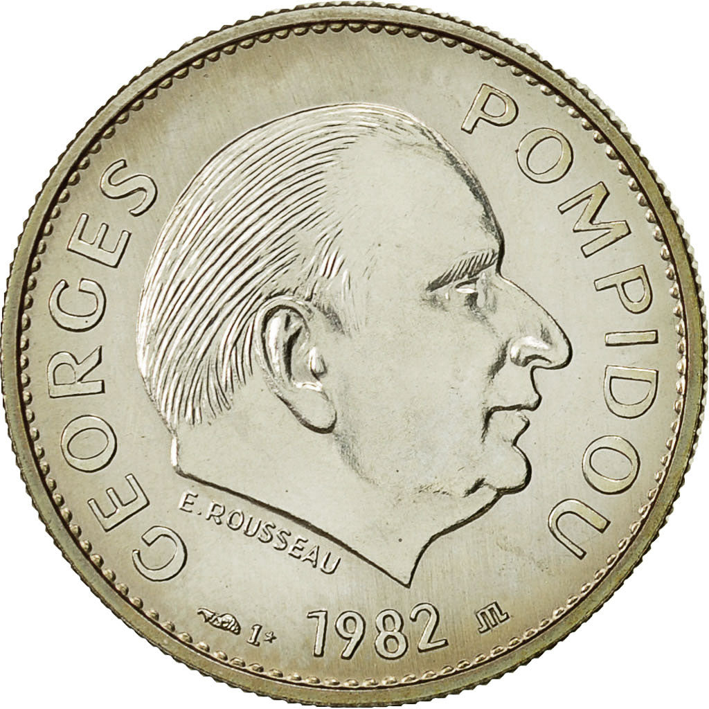 France, Medal, Georges Pompidou, Président de la République Française, 1982