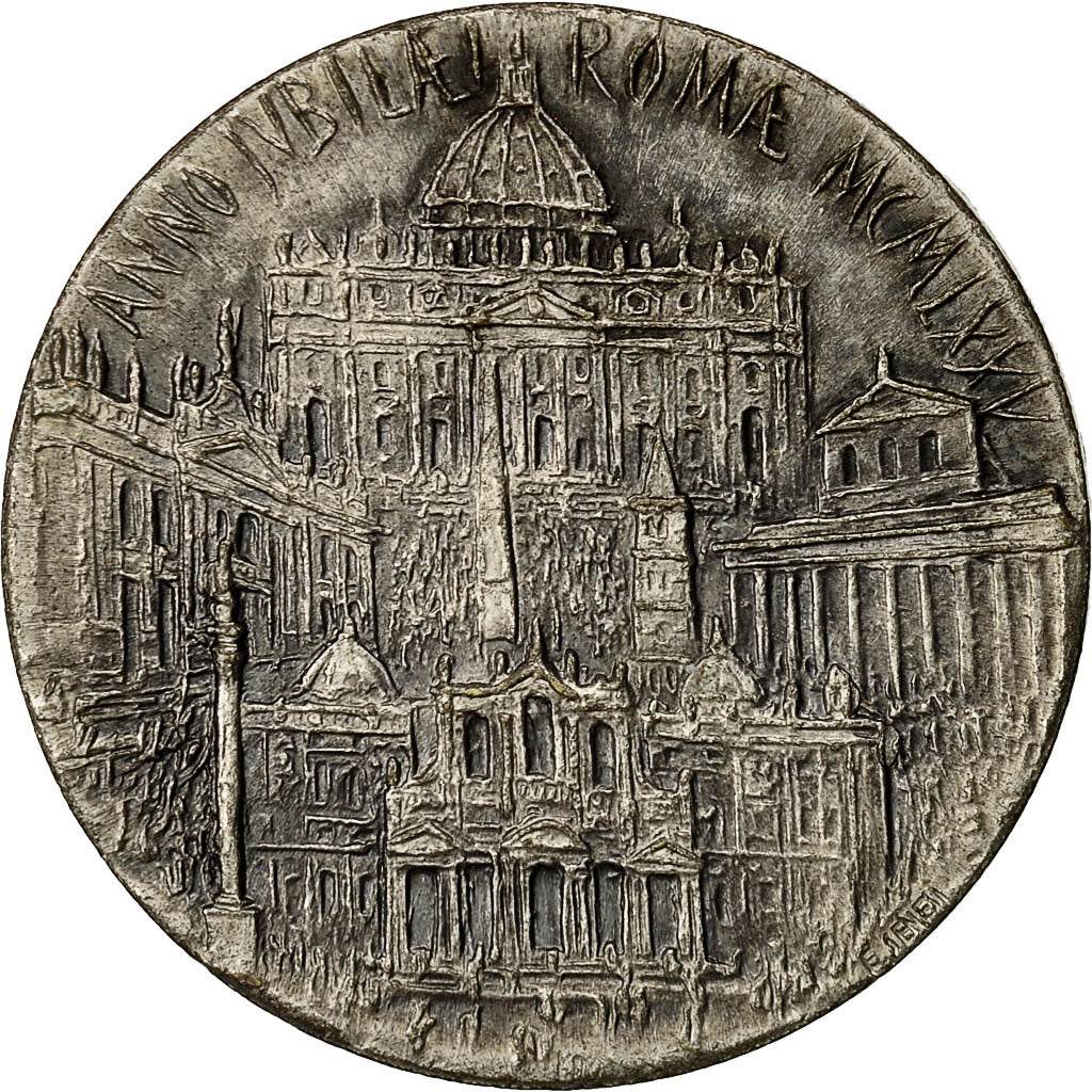 Vatican, Medal, Jubilé pour l'Année Sainte, Rome, 1975, AU(55-58), Silvered
