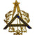 Algeria, medalla, Masonic, Loge des Trimosophes Africains, Orient de Mostaganem