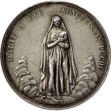 France, Medal, Religion, Marie Conçue sans Péché, Vachette, AU(55-58), Silver