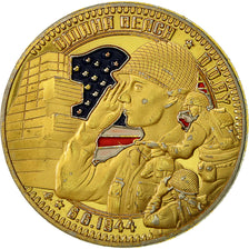 France, Medal, Omaha Beach Day, Normandie, AU(50-53), Copper Gilt