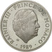 Mónaco, medalla, 40 ème Anniversaire de Rainier III, 1989, SC, Plata