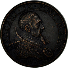 Italie, Médaille, Etats Pontificaux, Innocent IX, 1590, SPL, Bronze