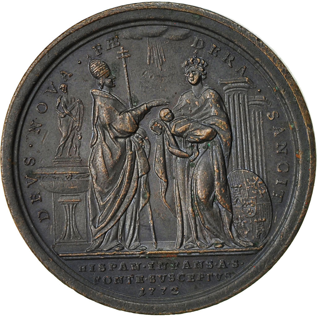 Italy, Medal, Etats Pontificaux, Clément XIV, AU(55-58), Bronze