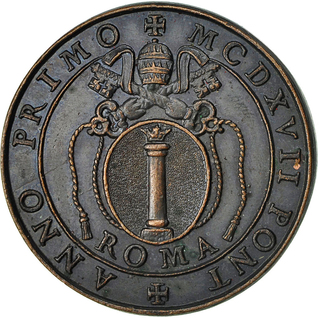 Italy, Medal, Etats Pontificaux, Martinus V, 1567, MS(60-62), Bronze