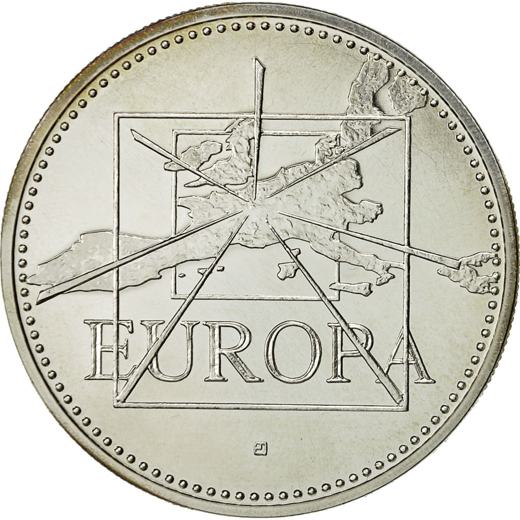 France, Medal, Ecu Euro, EUROPA, 1996, MS(64), Silver