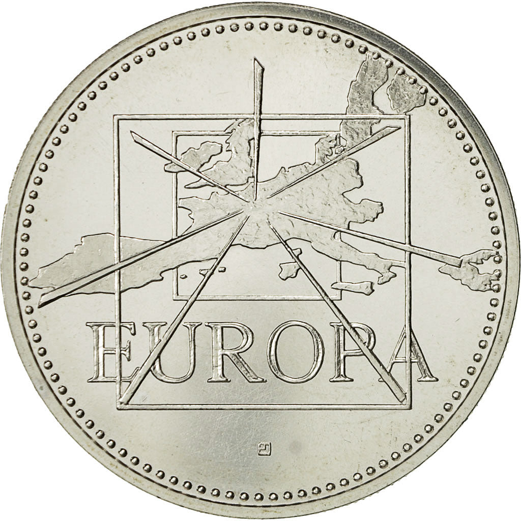 France, Medal, Ecu Euro, EUROPA, 1995, MS(64), Silver