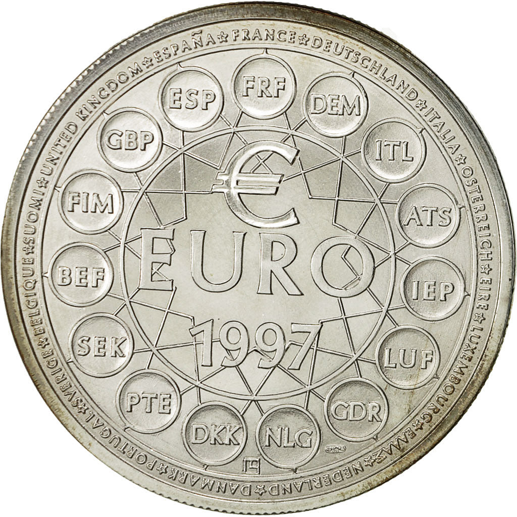 France, Médaille, Ecu Euro, EUROPA, 1997, SPL+, Argent
