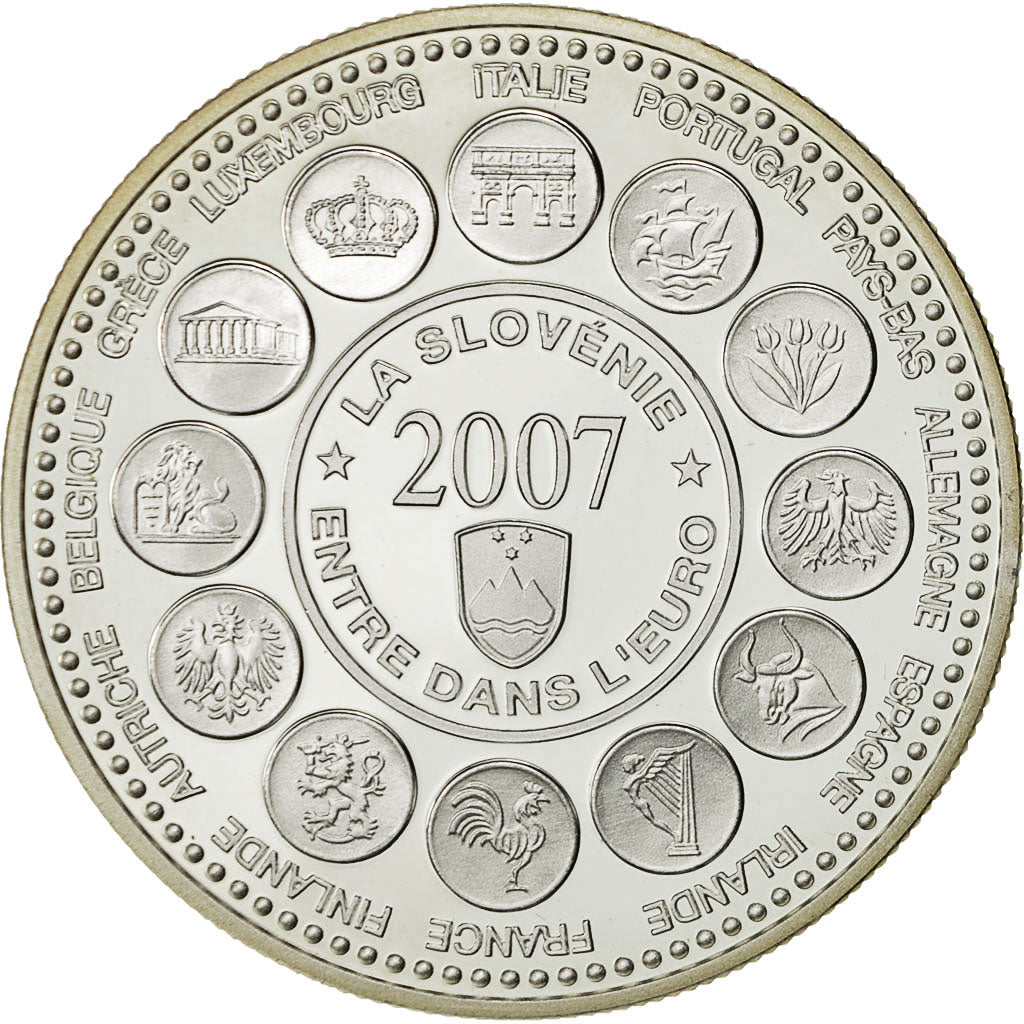 France, Médaille, L'Europe des XXVII, La Slovénie entre dans l'Euro, 2007