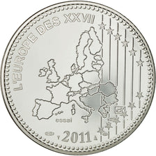 France, Médaille, L'Europe des XXVII, l'Estonie, 2011, SPL+, Argent