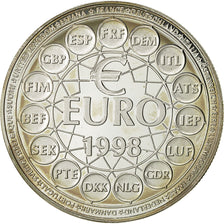 France, Medal, 50 Euro Essai, 1998, MS(64), Silver