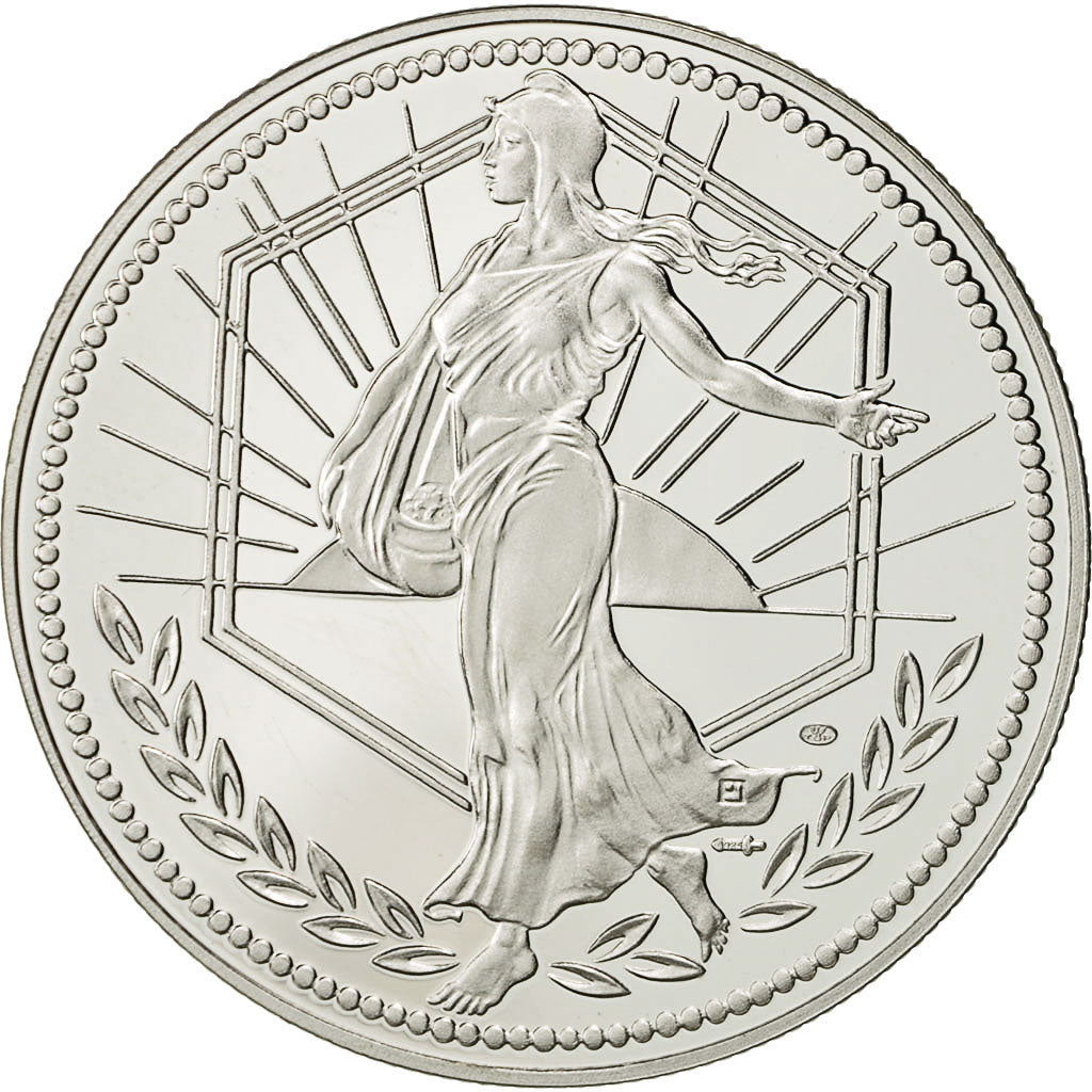 Francia, medaglia, L'Europe, La Semeuse, 2001, SPL+, Argento
