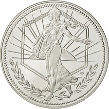 Francia, medaglia, L'Europe, La Semeuse, 2001, SPL+, Argento