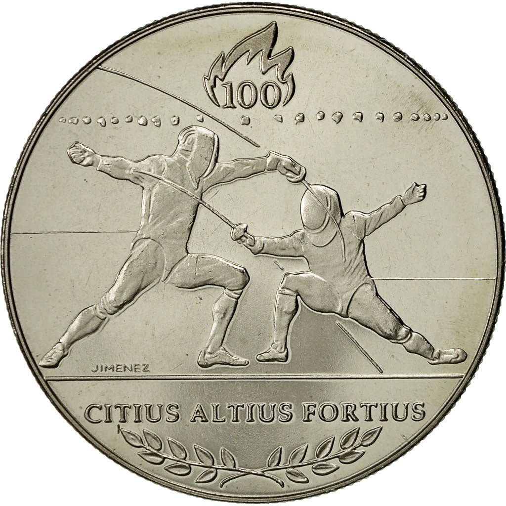France, Medal, Jeux Olympiques d'Atlanta, Escrime, 1996, Jimenez, MS(64)