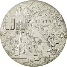 France, Medal, Jeux Olympiques d'Albertville, 1992, MS(64), Copper-nickel